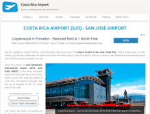 Tablet Screenshot of costarica-airport.com